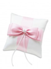 Pink Ribbon Bridal Ring Pillow