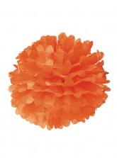 Paper Flower Pom Pom - Dark Orange (Available in 6" / 8" / 10" / 12" / 14" / 16")