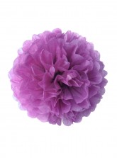 Paper Flower Pom Pom - Purple (Available in 6" / 8" / 10" / 12" / 14" / 16")