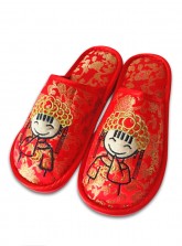 Marriage Room Slippers (Covered Toes) - Cartoon Bride